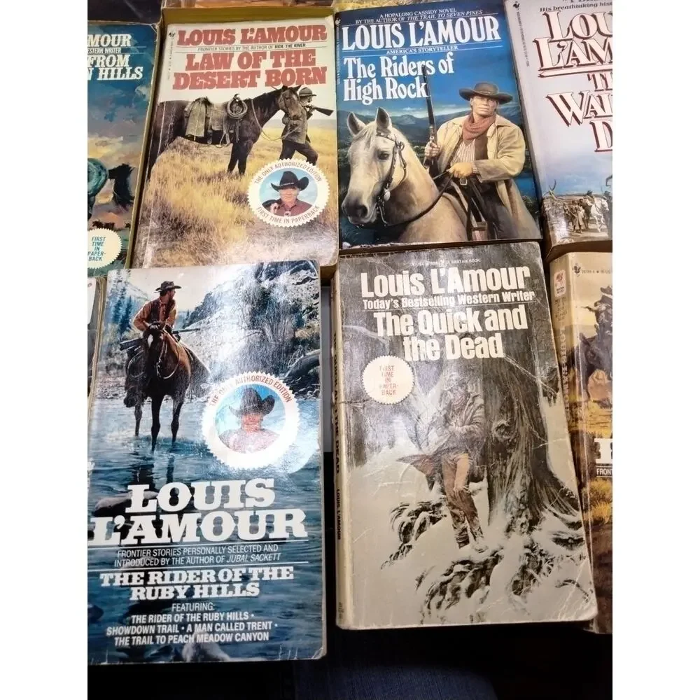 Lot of 23 Louis L'Amour Vintage Western Paperback Books No Duplicates Lot (1)